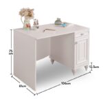 Γραφείο Epoque μελαμίνη 106x61x75cm ed9276 - Image 3