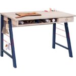 Γραφείο Tre 114x64x76cm μελαμίνη πολύχρωμο ed9277 - Image 4