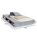 Κρεβάτι Trio 90X190 μελαμίνη multicolor ed9284 - Image 2