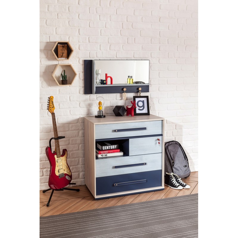 9288_0-800x800 Συρταριέρα Trio 80x46x83cm μελαμίνη multicolor ed9288 - Image 1