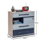 Συρταριέρα Trio 80x46x83cm μελαμίνη multicolor ed9288 - Image 3