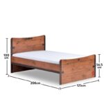 Κρεβάτι Pirata 125x100x206cm μελαμίνη ed9294 - Image 2