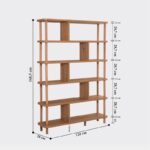 Βιβλιοθήκη Meta atlantic pine μελαμίνη 120x28x168 5εκ ed929 - Image 2