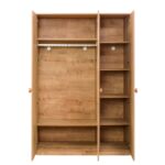 Ντουλάπα Mocha Wardrobe καρυδί μελαμίνη 137x56x197εκ ed9305 - Image 4