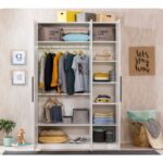 Ντουλάπα Doors άσπρο μελαμίνη 135x54 5x209εκ ed9318 - Image 2