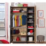 Ντουλάπα Black Wardrobe μαύρο δρυς μελαμίνη 137x53x210εκ ed9322 - Image 2