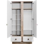 Ντουλάπα Natura άσπρο δρυς μελαμίνη 103x56x195εκ ed9326 - Image 3