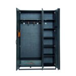 Ντουλάπα Dark Metal πετρόλ μελαμίνη 132x62x210εκ ed9337 - Image 3