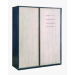 Ντουλάπα ρούχων Trio συρόμενη 163x58x203cm ed9338 - Image 5