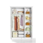 Ντουλάπα Romantica τρίφυλλη 140x58x203cm μελαμίνη ed9340 - Image 4