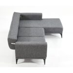 Γωνιακός καναπές Livello γκρι 250x160x85cm ed9446 - Image 5