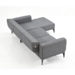 Γωνιακός καναπές Livello γκρι 250x160x85cm ed9446 - Image 2