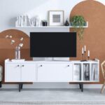 Έπιπλο τηλεόρασης Alya λευκό 150x57x35cm ed9461 - Image 4