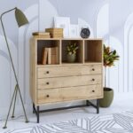 Συρταριέρα Carla δρυς μαύρο μελαμίνη 80x85x40εκ ed9465 - Image 5