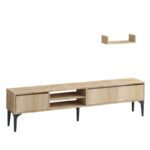 Έπιπλο τηλεόρασης Vesta 180x30x50cm μελαμίνη ed9466 - Image 3