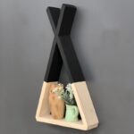 Ραφιέρα Raf καρυδί μαύρο ξύλο 25x6x42εκ ed9471 - Image 5