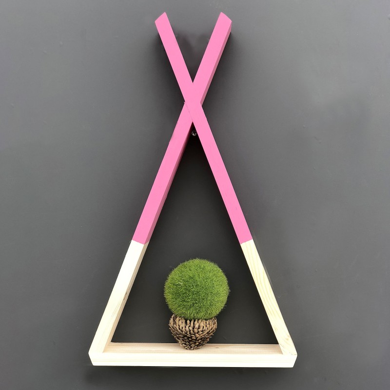 9472_0-800x800 Ραφιέρα Raf καρυδί ροζ ξύλο 25x6x42εκ ed9472 - Image 1