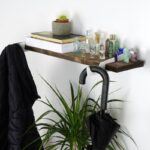 Ραφιέρα Lam καρυδί ξύλο 60x14x6 5εκ ed9477