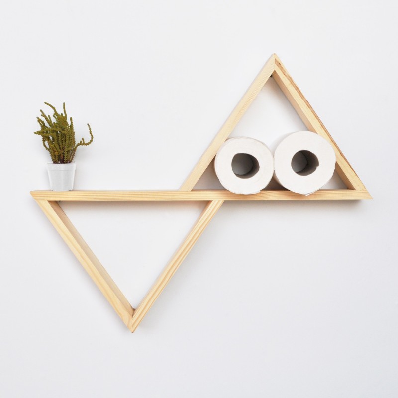 9484_0-800x800 Ραφιέρα τοίχου Avra 55x50cm ξύλινη oak χρώμα ed9484 - Image 1