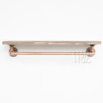 Ράφι Tubo μέταλλο ξύλο 60x14x12cm ed9487 - Image 5