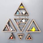 Ράφι Raf καρυδί ξύλο τρίγωνο 40 33 15 εκ ed9489