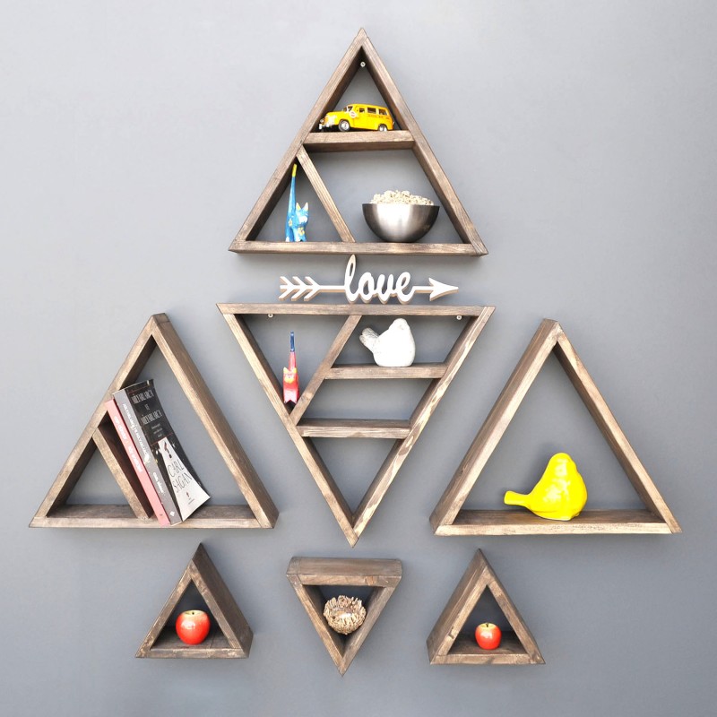 9489_0-800x800 Ράφι Raf καρυδί ξύλο τρίγωνο 40 33 15 εκ ed9489 - Image 1