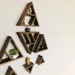 Ράφι Raf καρυδί ξύλο τρίγωνο 40 33 15 εκ ed9489 - Image 5