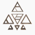 Ράφι Raf καρυδί ξύλο τρίγωνο 40 33 15 εκ ed9489 - Image 2