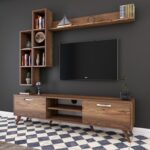 Έπιπλο τηλεόρασης Mito 180x35x48 6cm μελαμίνη ed950