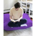 Πουφ Cushion 100x100 αδιάβροχο ύφασμα μωβ ed9514 - Image 3