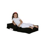 Πουφ Single Seat μαύρο αδιάβροχο ύφασμα 65x40x50cm ed9515 - Image 3