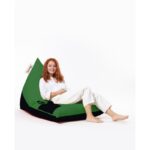 Πουφ κρεβάτι Pyramid Large Double αδιάβροχο ύφασμα πράσινο 145x35cm ed9517 - Image 3