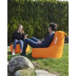 Πολυθρόνα πουφ EVA Sport πορτοκαλί 70x80x35cm ed9521 - Image 5