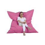 Πουφ Giant Cushion 140x180 αδιάβροχο ύφασμα ροζ ed9526