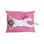Πουφ Giant Cushion 140x180 αδιάβροχο ύφασμα ροζ ed9526 - Image 4