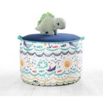 Παιδικό πουφ Lodie άσπρο μπλε 44x32εκ ed9536