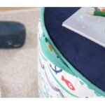 Παιδικό πουφ Lodie άσπρο μπλε 44x32εκ ed9536 - Image 3