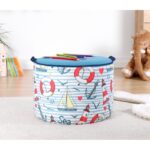 Παιδικό πουφ Lodie άσπρο μπλε 44x32εκ ed9537 - Image 5