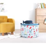 Παιδικό πουφ Lodie άσπρο μπλε 44x32εκ ed9537 - Image 2