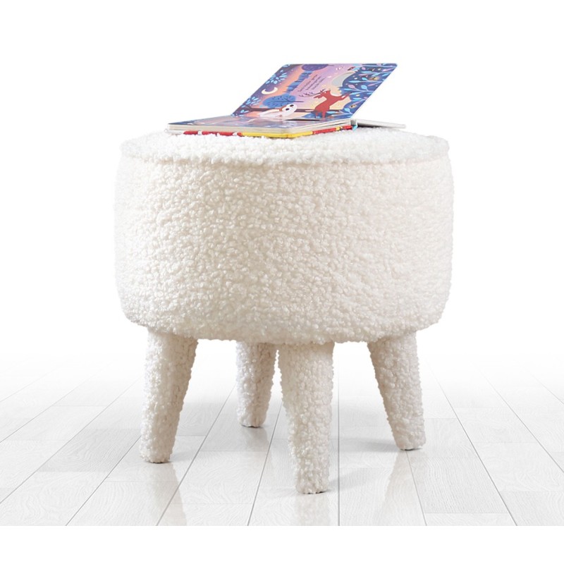 9543_0-800x800 Σκαμπώ Mai λευκό 38x37cm ed9543 - Image 1