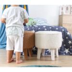 Σκαμπώ Mai καφέ 38x37cm ed9544 - Image 3