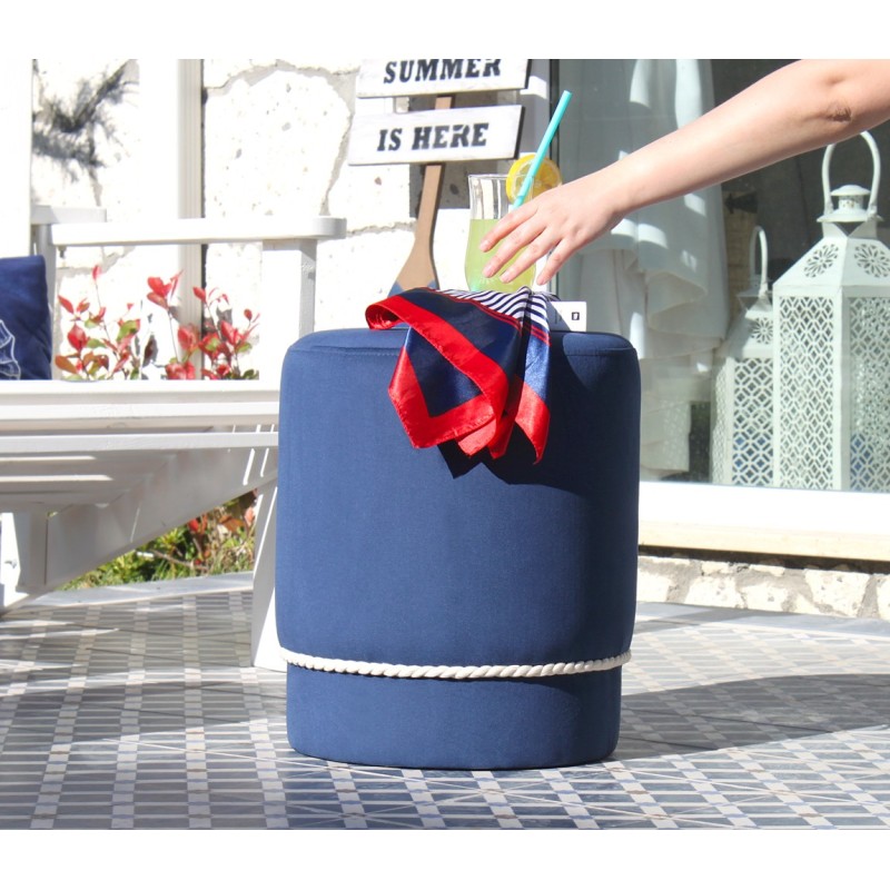 9547_0-800x800 Σκαμπώ Tenedos μπλε λευκό 43x38cm ed9547 - Image 1