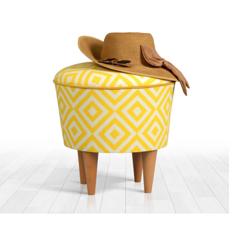 9552_0-800x800 Σκαμπώ Candio κίτρινο 42x42cm ed9552 - Image 1