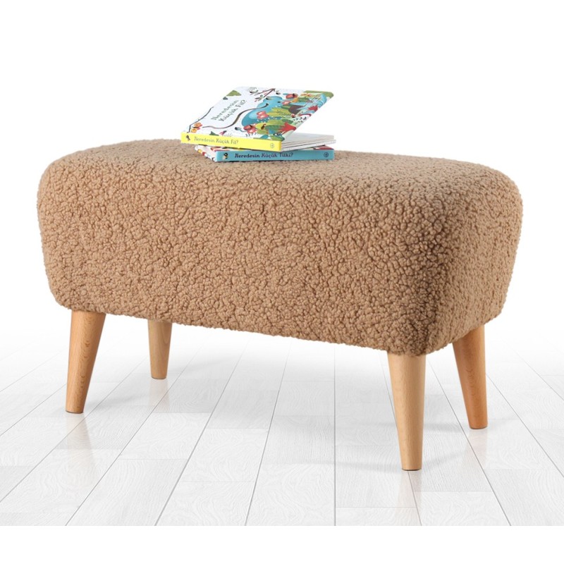 9553_0-800x800 Σκαμπώ Mai καφέ 61x32x33cm ed9553 - Image 1