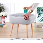 Σκαμπώ Mai γκρι 45x43cm ed9559 - Image 5