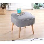 Σκαμπώ Mai γκρι 45x43cm ed9559 - Image 4