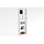 Βιβλιοθήκη New άσπρο μελαμίνη 160x19 6x50εκ ed956 - Image 4