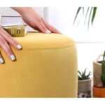 Σκαμπώ Ropp κίτρινο 43x38cm ed9576 - Image 3