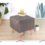 Σκαμπώ Tomp καφέ χρώμα 43x43cm ed9580 - Image 4