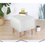 Σκαμπώ Tomp κρεμ χρώμα 43x43cm ed9581 - Image 4